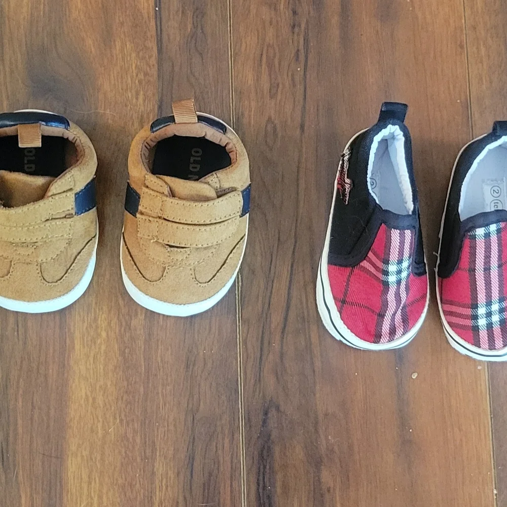 4 Pairs of Boy's Soft Sole Shoes